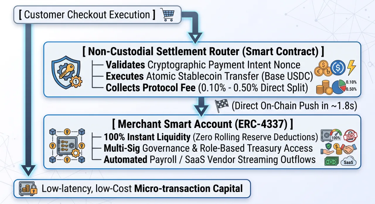 Day 4: Zero-Reserve Non-Custodial Architecture — Direct Smart Account Liquidity