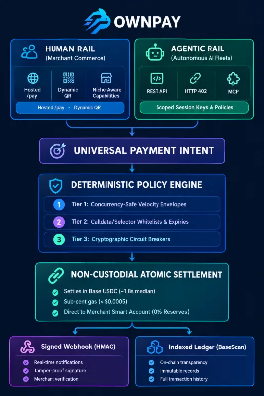 Day 10: Introducing OwnPay — The Sovereign Payment Rails for Human Commerce & Autonomous AI Agents
